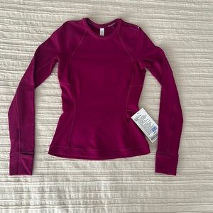 Lululemon fuchsia pink long sleeve top, runderful long sleeve, new with tags